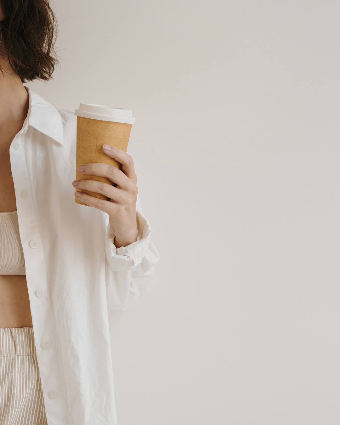 Woman relaxing with a coffee